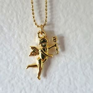 Sheila Fajl 18k Gold Plated Cupid Necklace